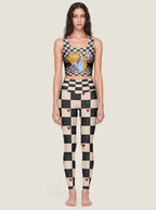Wonderland Checkered Dream Sports Bra Set