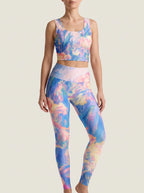 Painted Bloom Sports Bra Set