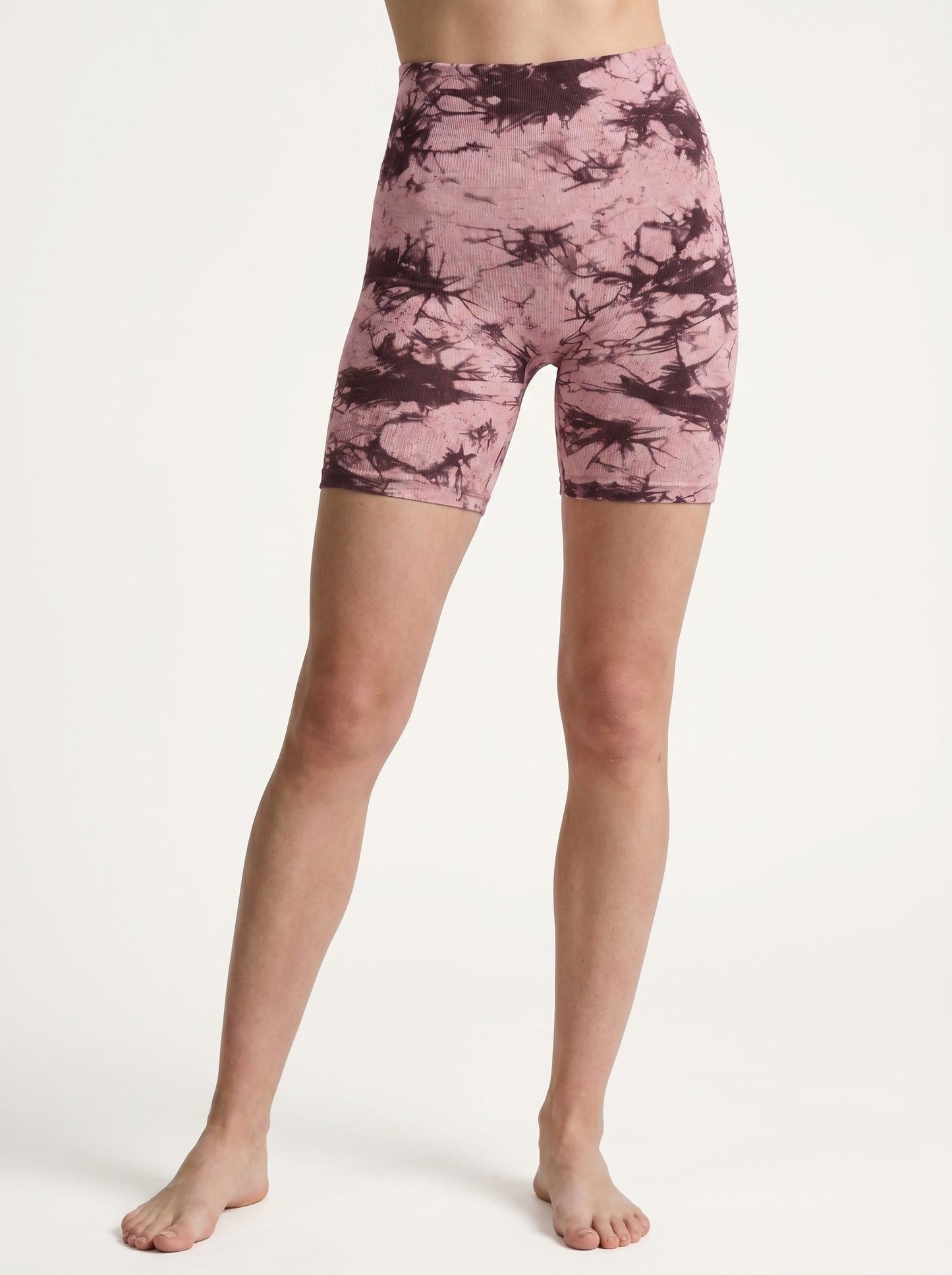 Tie-Dye Cutout Seamless Shorts