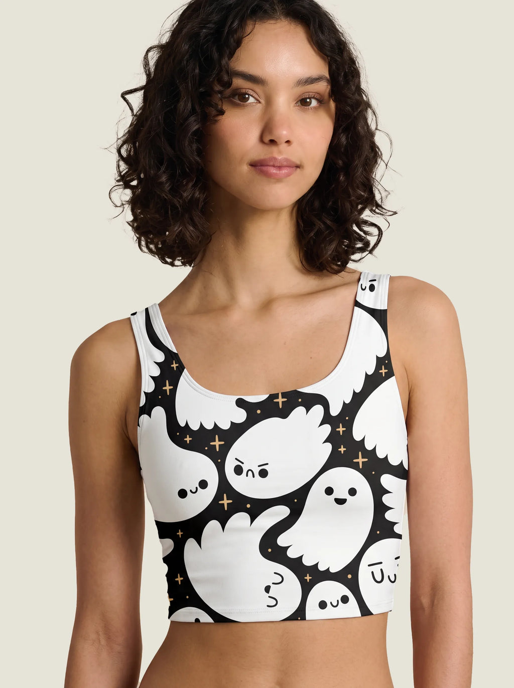 Cute Ghost Halloween Bralette Set