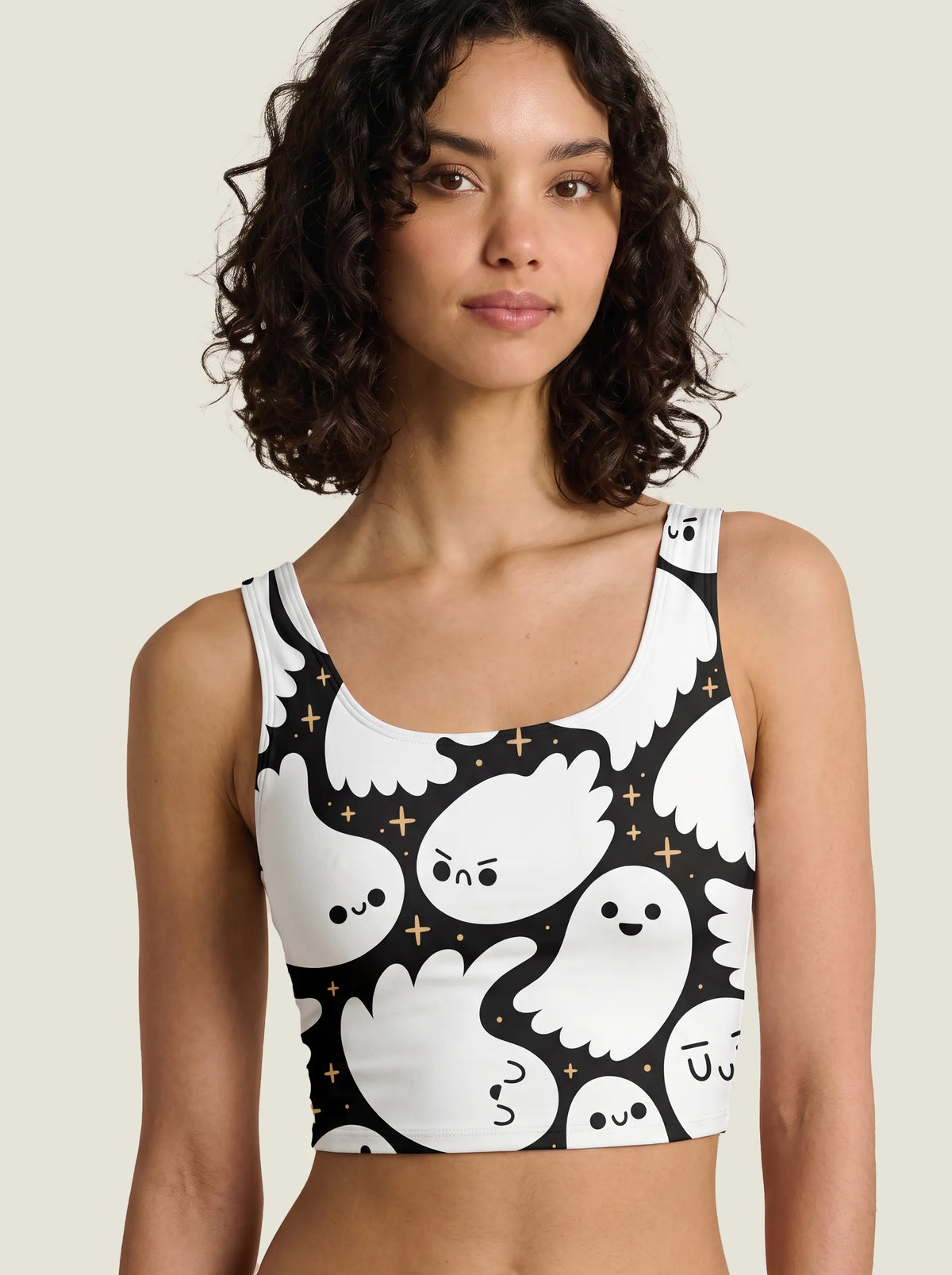 Cute Ghost Halloween Bralette Set