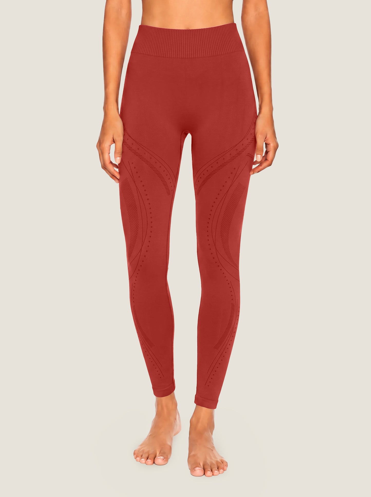 Leggings a Maglia Senza Cuciture Lavaggio Minerale Serie Serenity