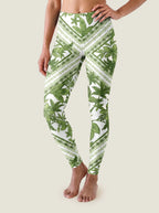 Tropical Palm Scarf Print Bralette Set