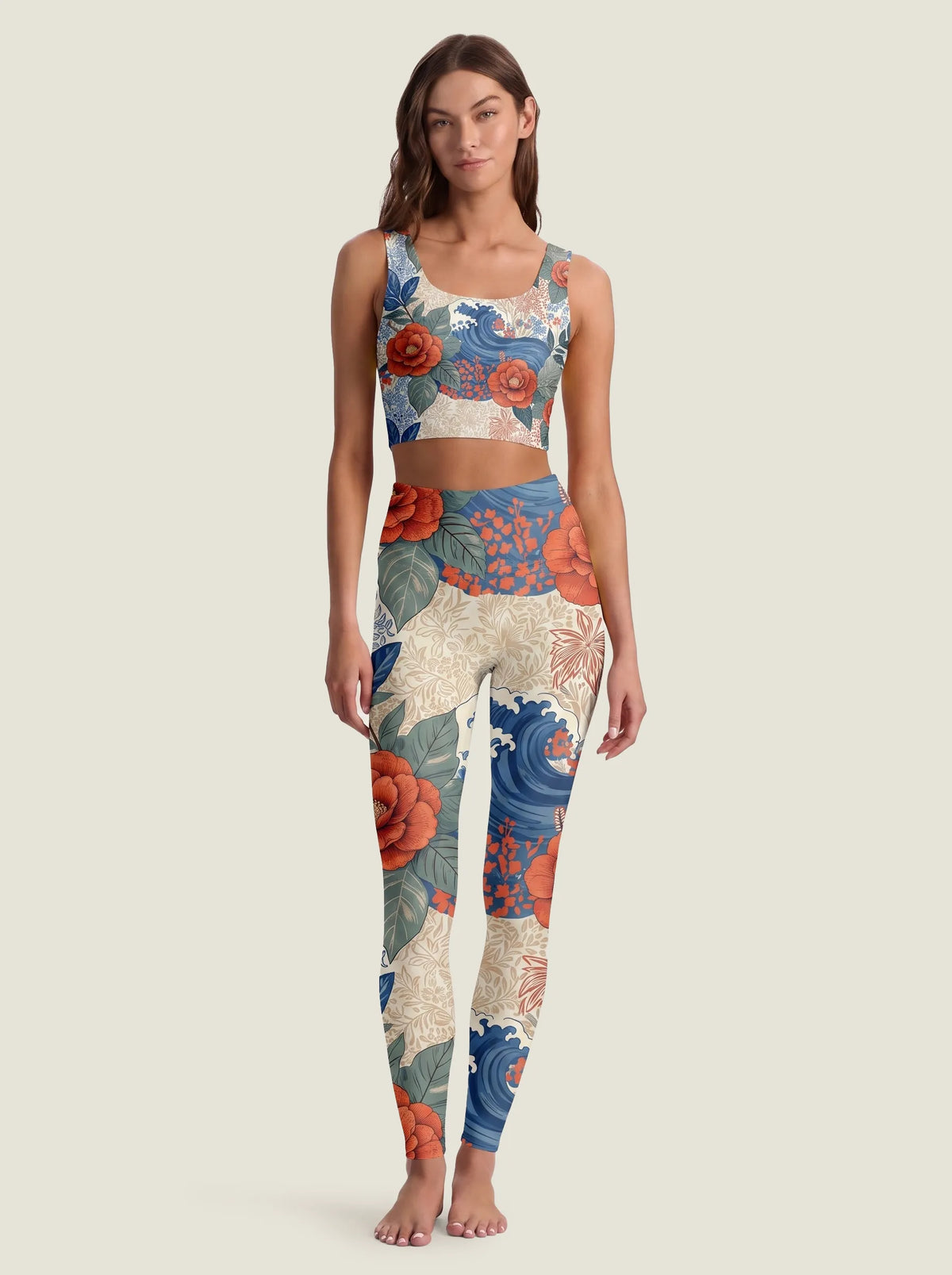 Wave Bloom Bra Set