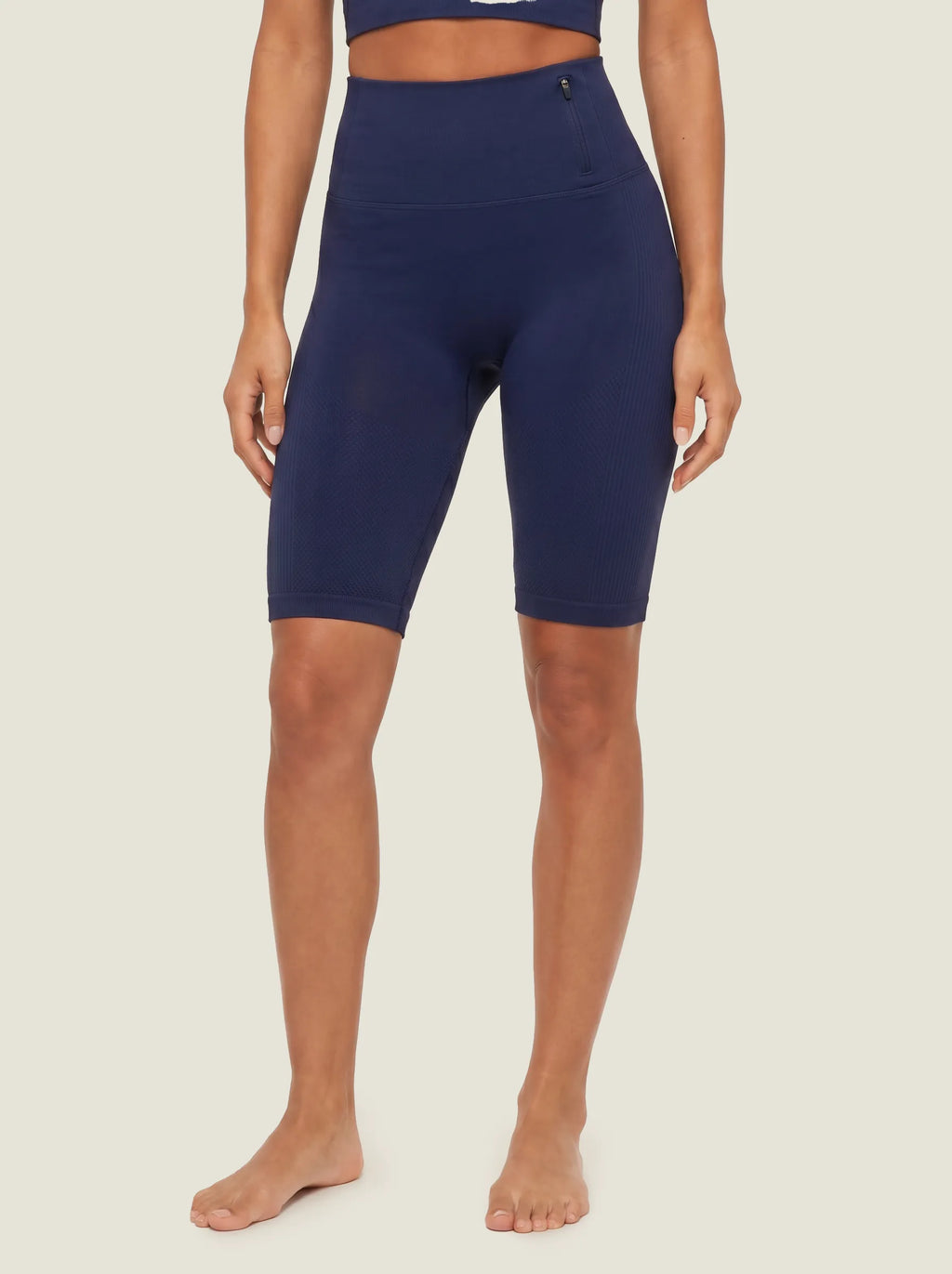 Ribbed Half-Zip Seamless Set