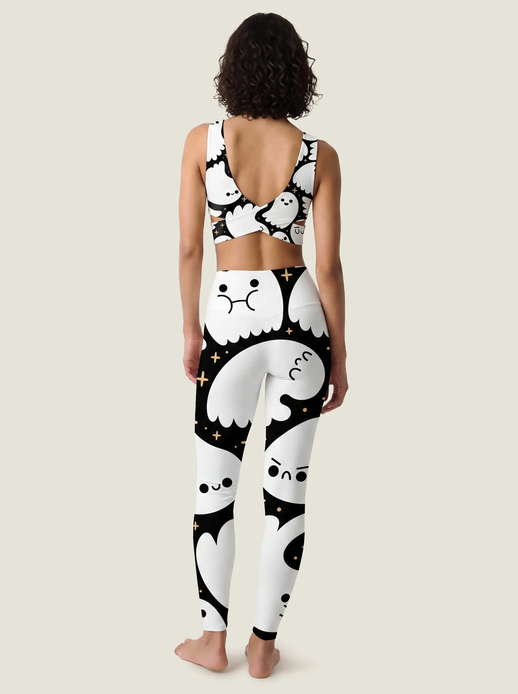 Cute Ghost Halloween Bralette Set