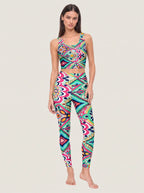 Vibrant Boho Mosaic Sports Bra Set