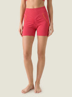 Ruched-Front V-Neck Seamless Set