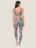 Vibrant Boho Mosaic Sports Bra Set