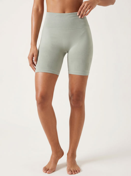 The Aura Series: Geometric Jacquard Seamless Shorts