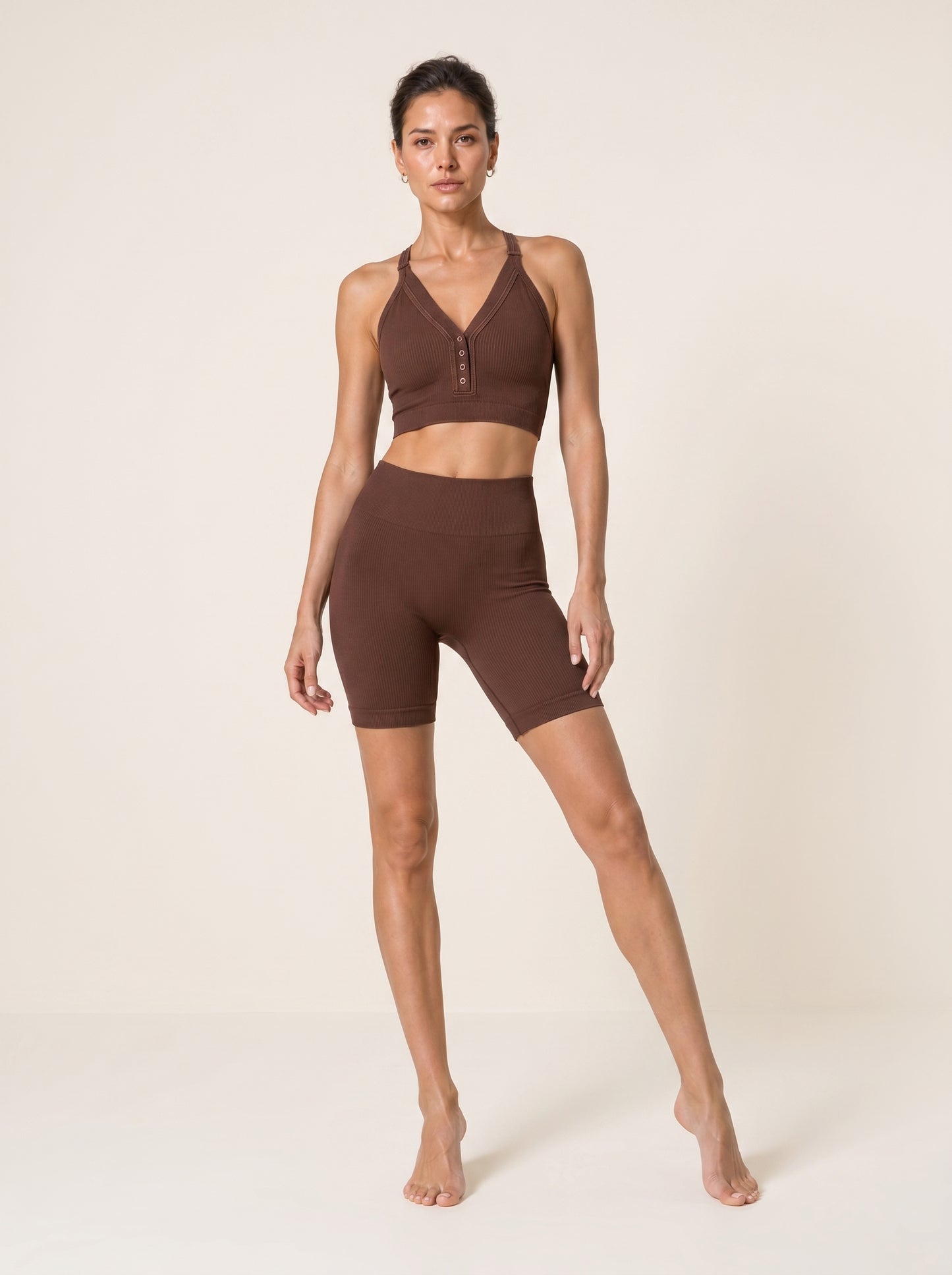 The Serenity Series: Henley Ribbed Seamless Bra