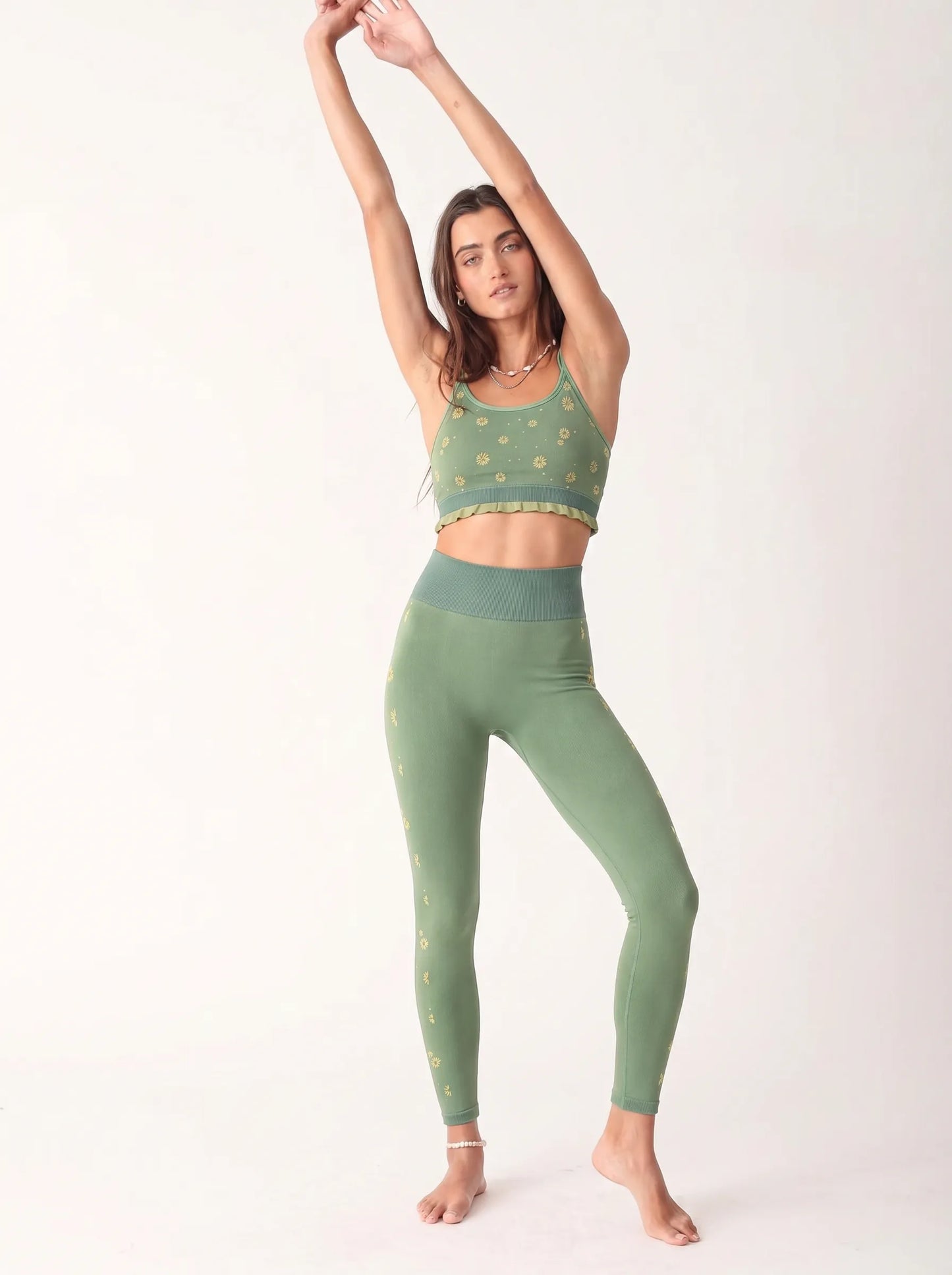 The Aura Series: Reggiseno a balze in jacquard Daisy