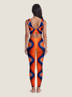 Cosmic Ember Flow Crop Top Set