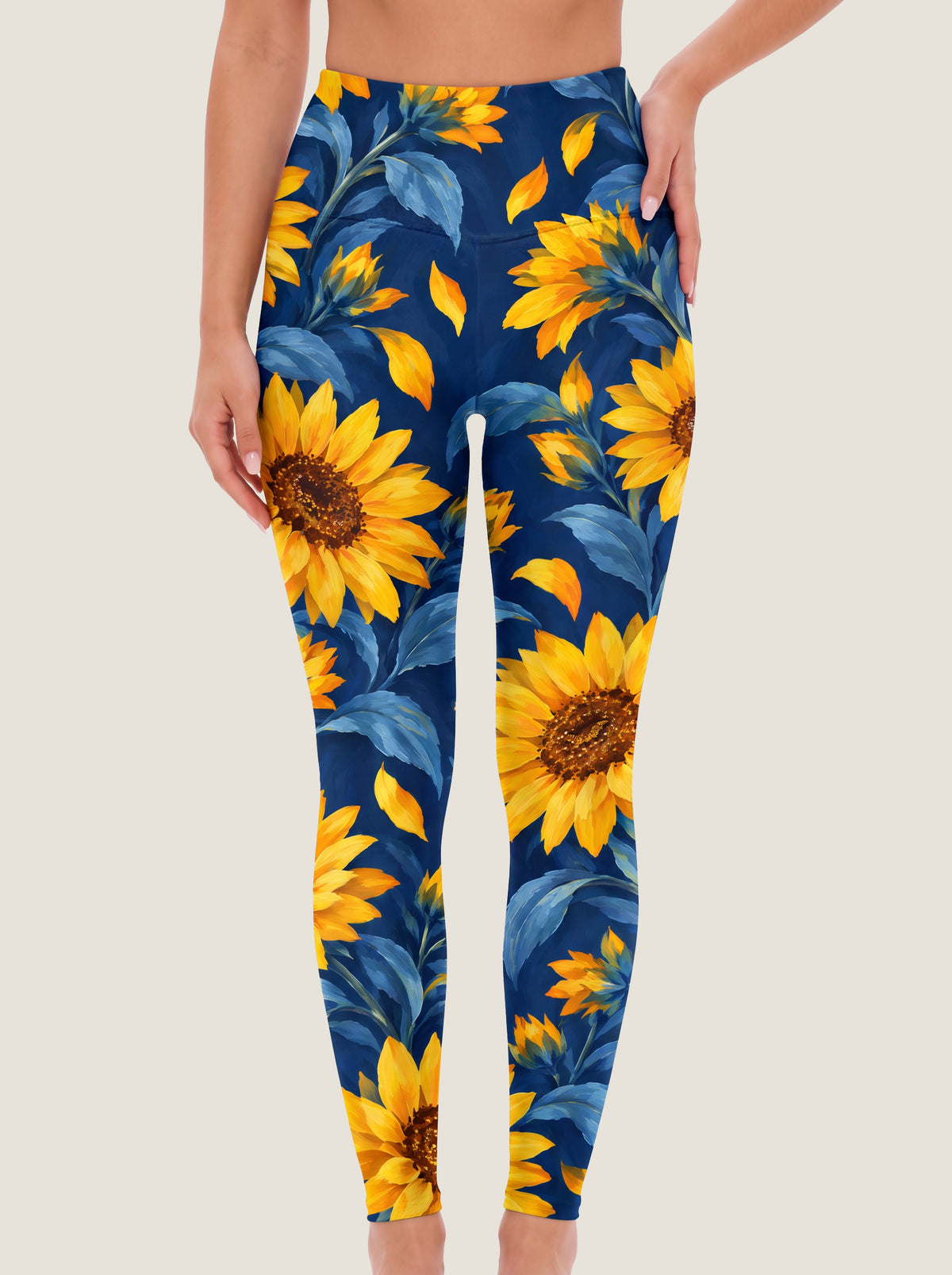 Golden Sunflower Garden Crop Top Set