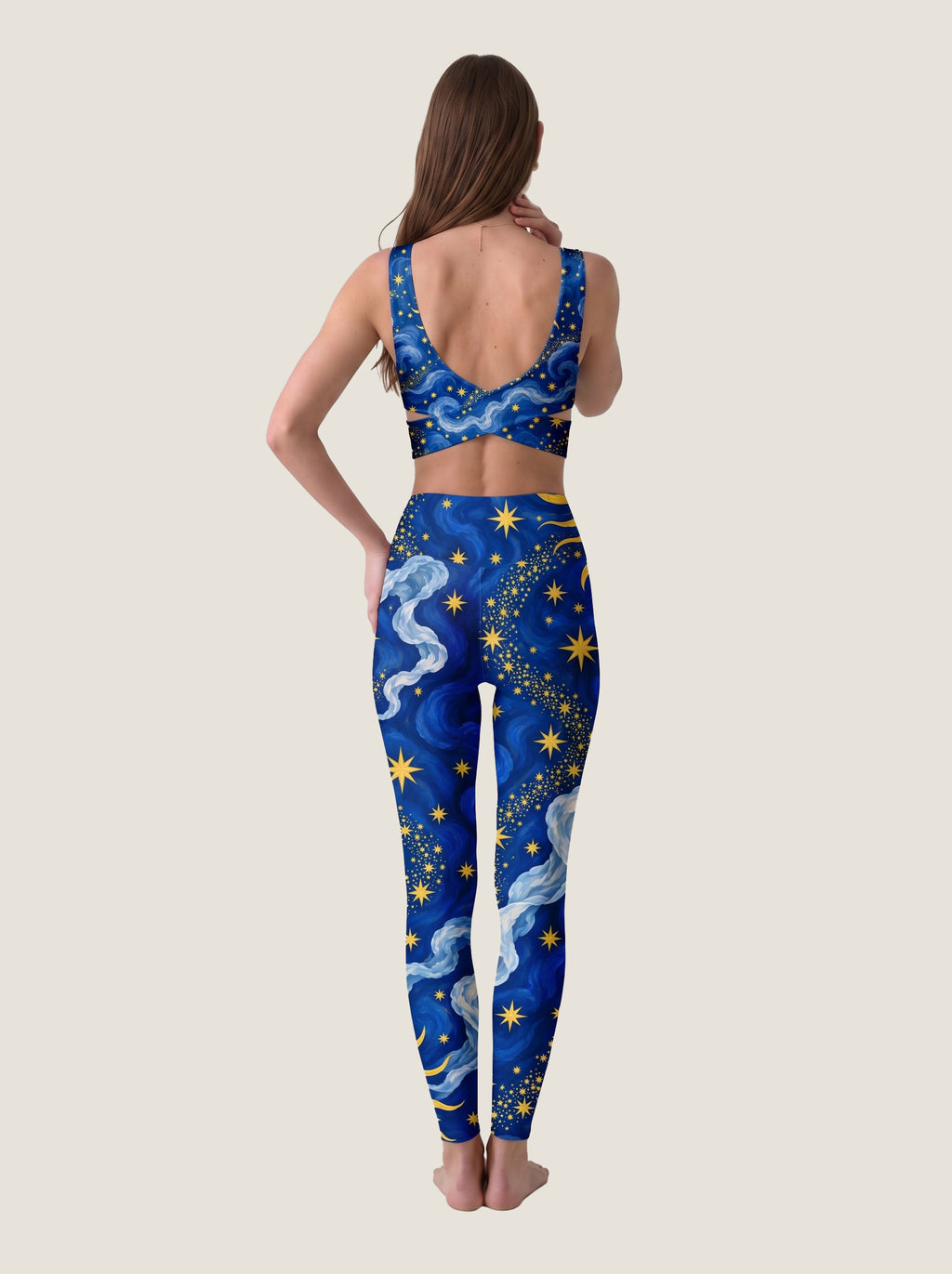 Celestial Sun Goddess Crop Top Set