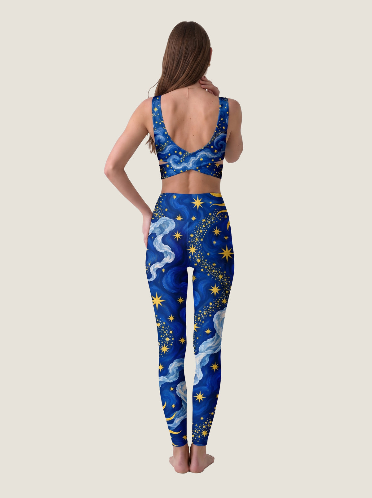 Celestial Sun Goddess Crop Top Set