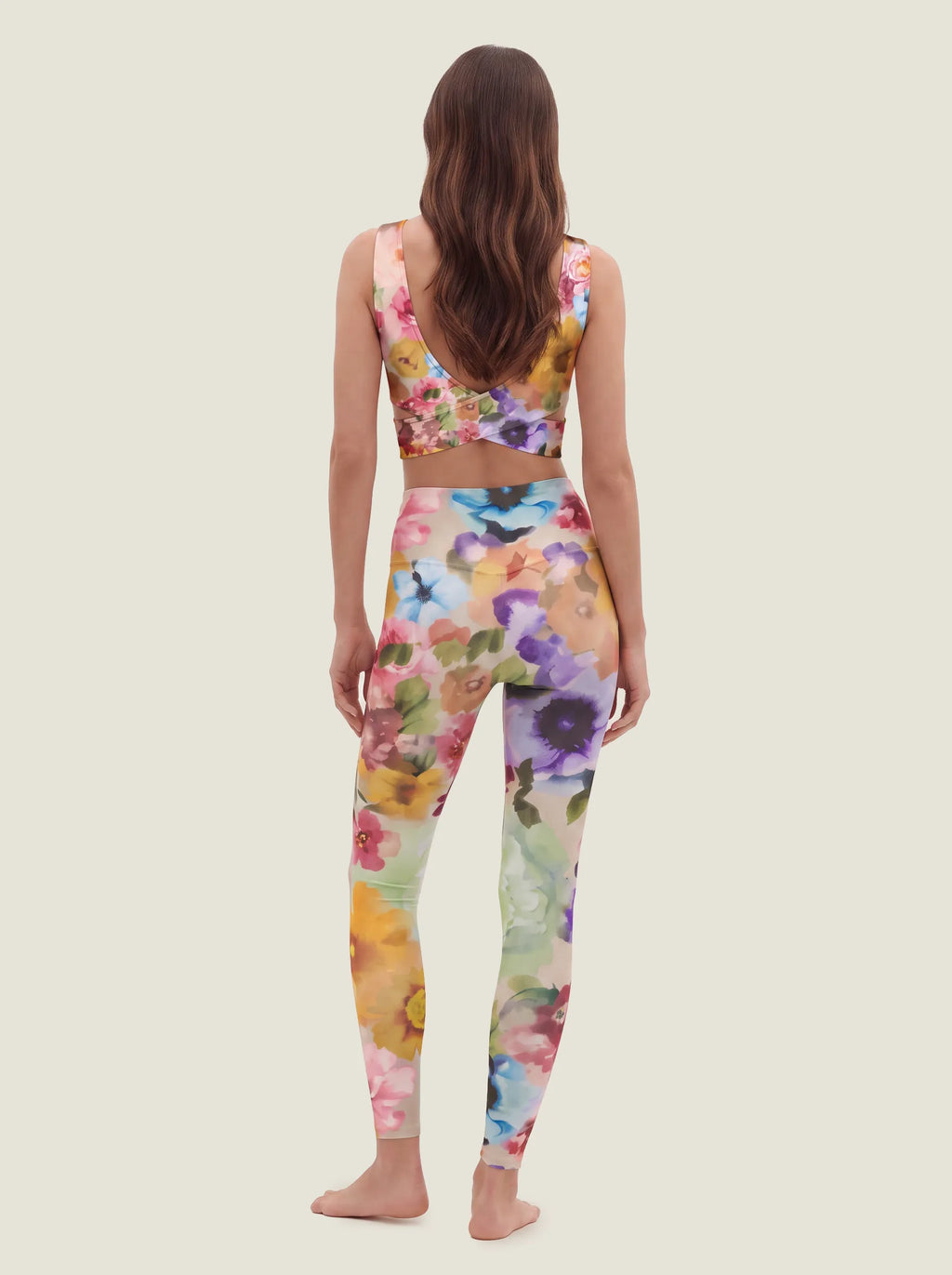 Watercolor Floral Garden Bralette Set