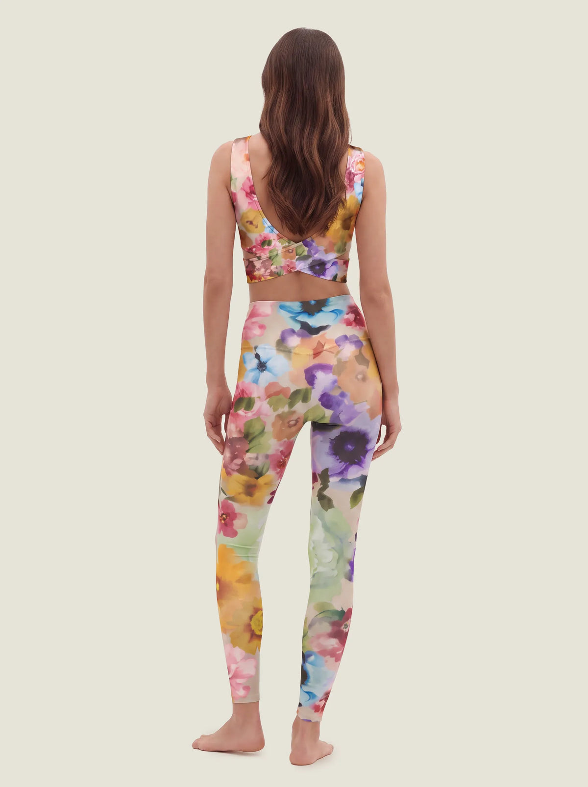 Watercolor Floral Garden Bralette Set