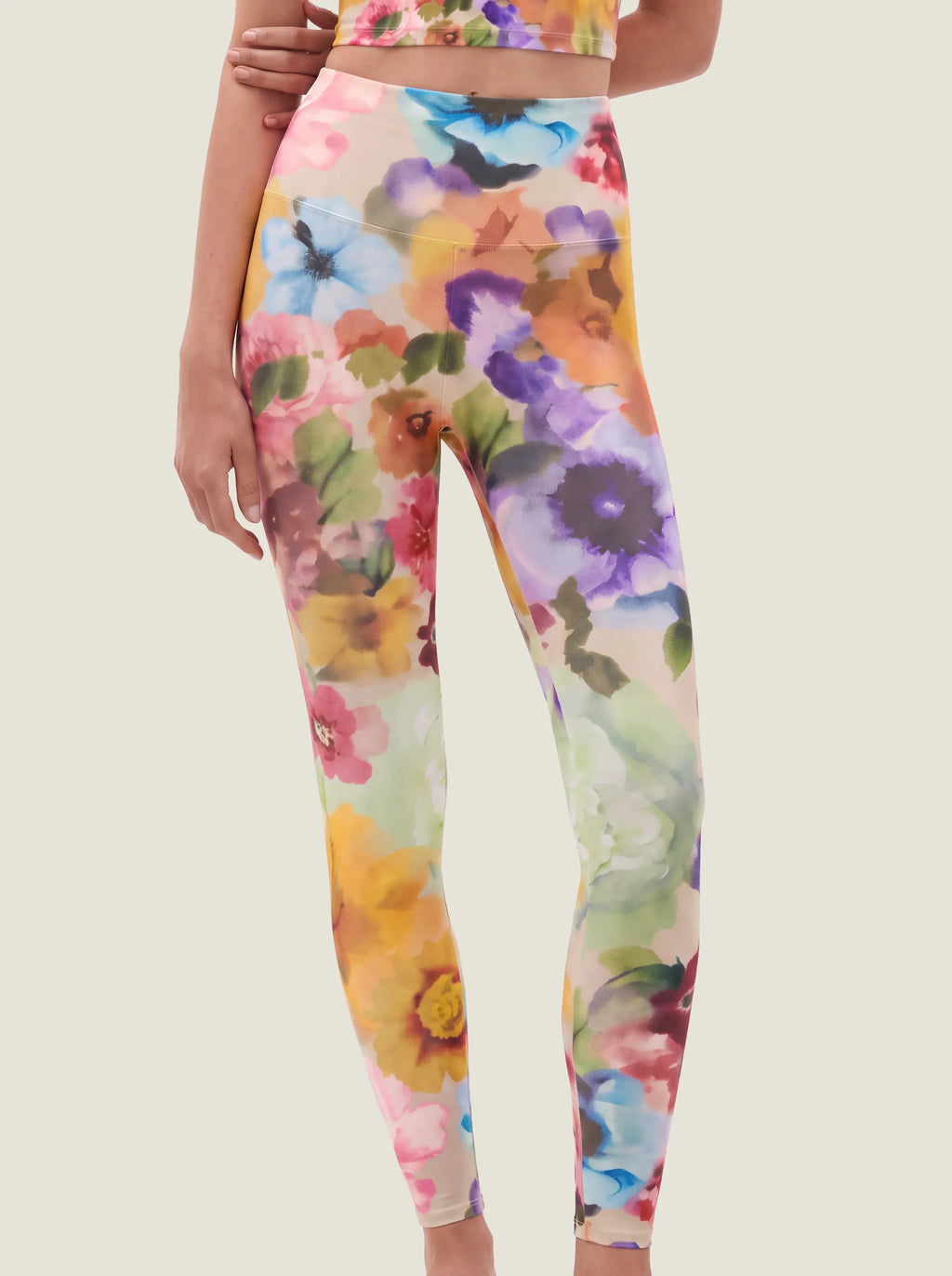 Watercolor Floral Garden Bralette Set
