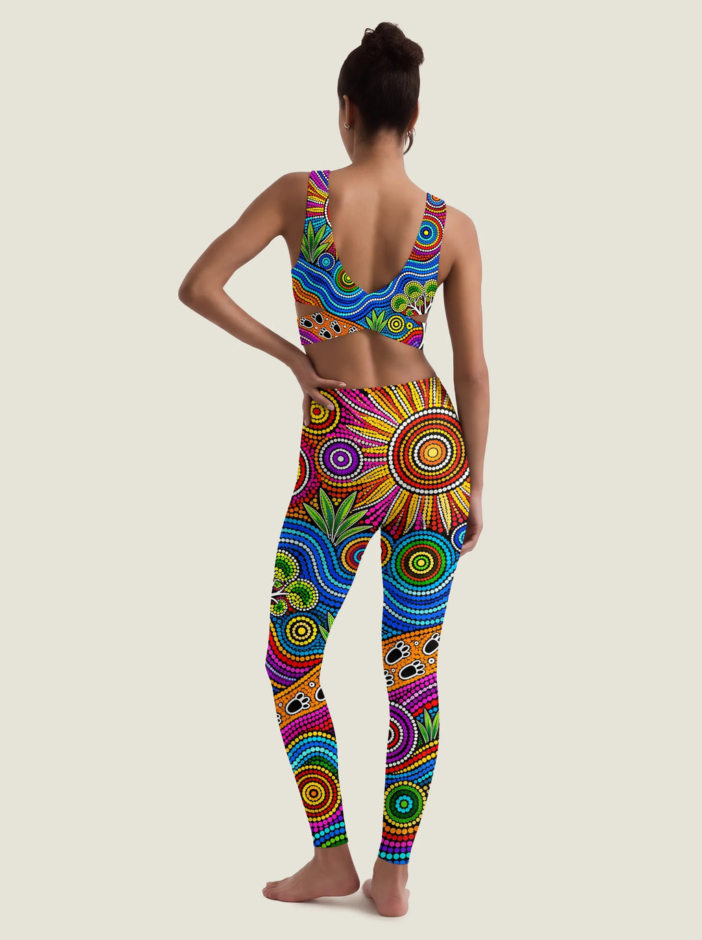 Aboriginal Dot Art Pattern Bralette Set