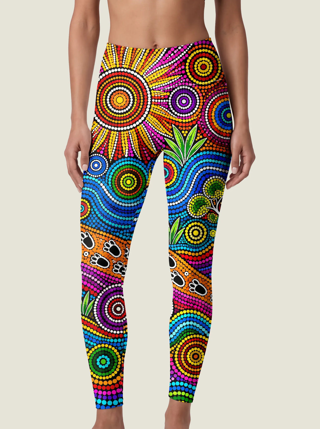 Aboriginal Dot Art Pattern Bralette Set