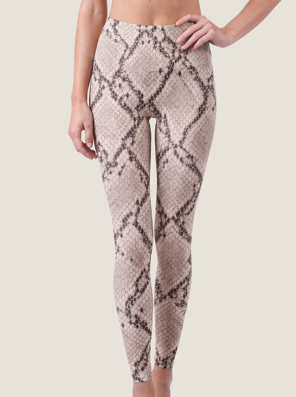 Neutral Python Print Bralette Set