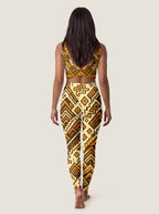 Geometric Sun Motif Bralette Set