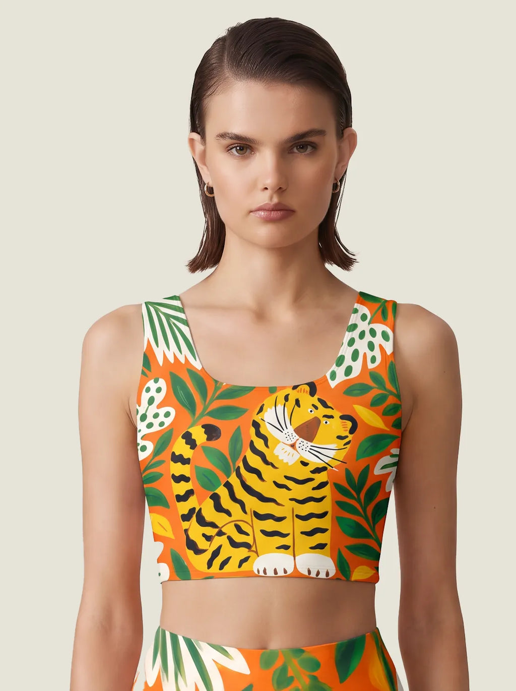Tropical Tiger Garden Bralette Set