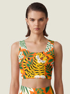 Tropical Tiger Garden Bralette Set