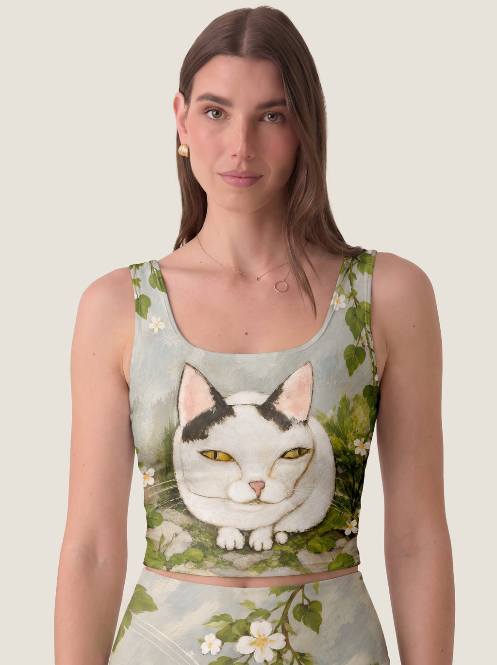 Garden Cat Blossom Crop Top Set