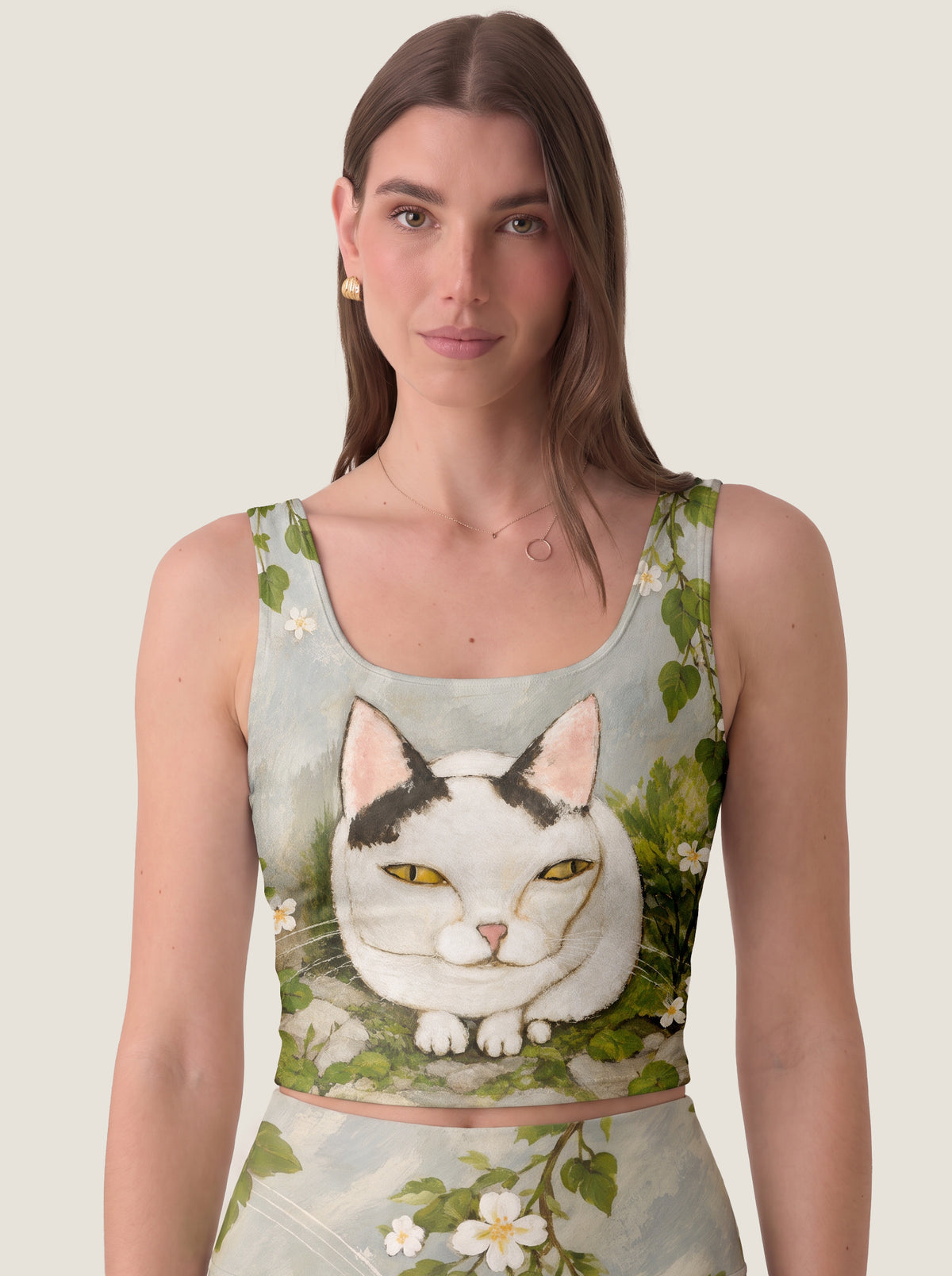 Garden Cat Blossom Crop Top Set