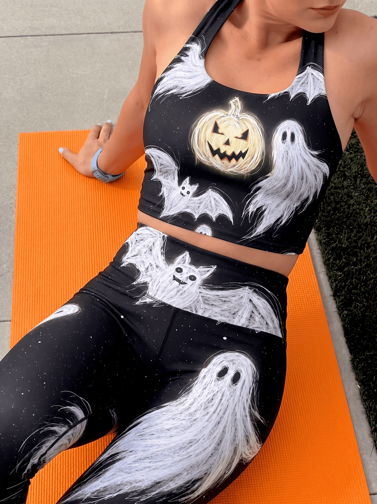 Midnight Haunt Longline Sports Bra Set