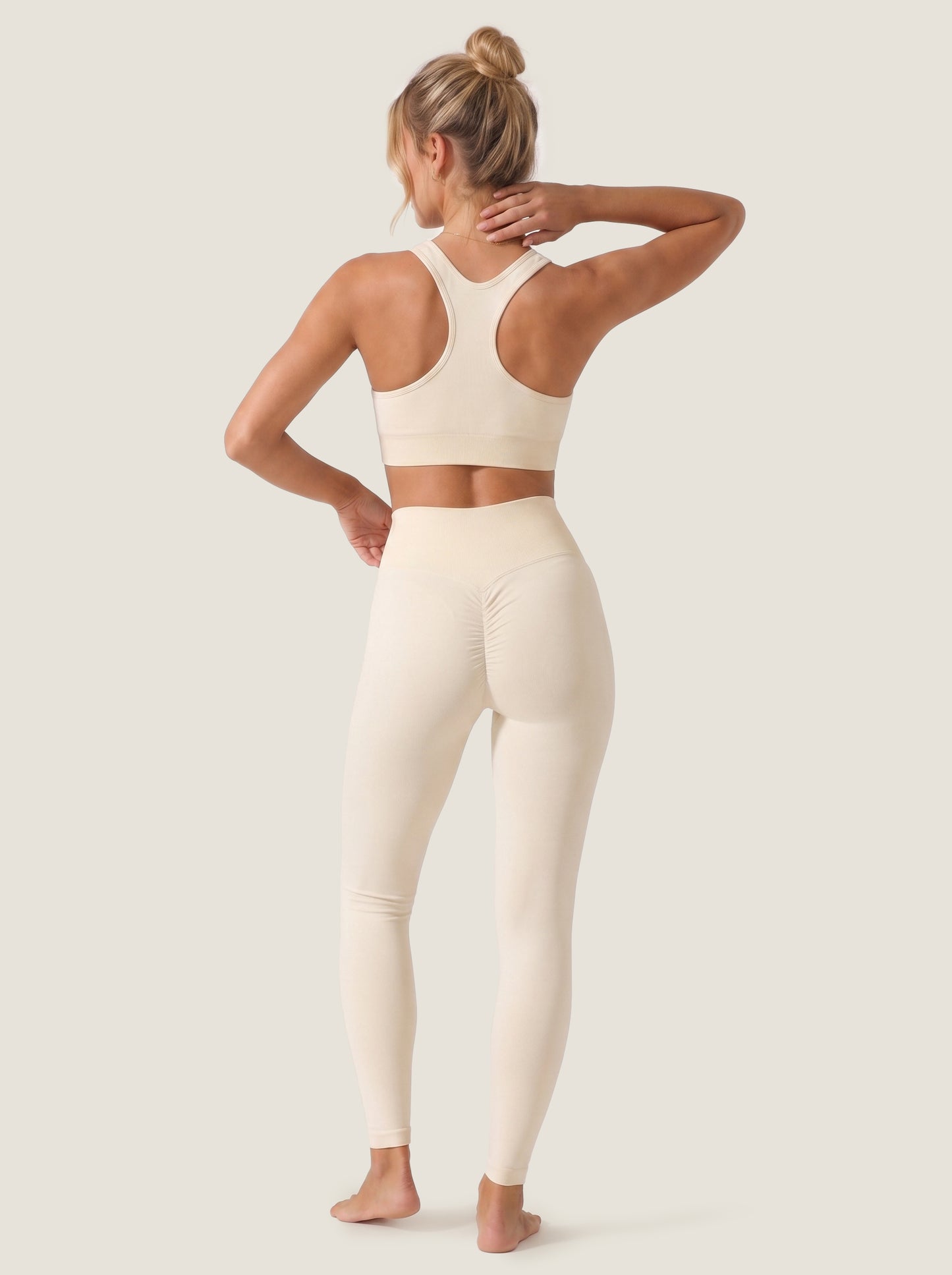 Ribbed High-Waist Seamless Leggings