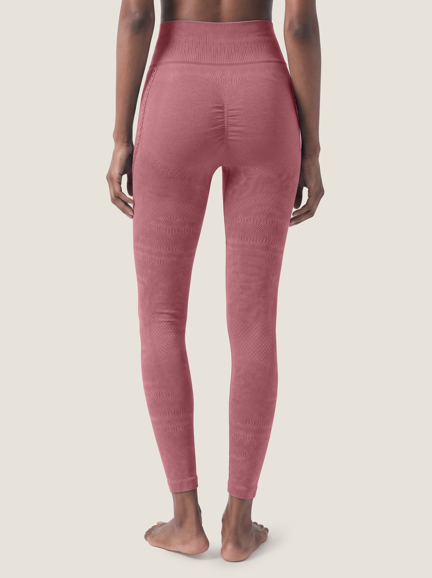 Braided-Trim High-Waist Seamless Leggings