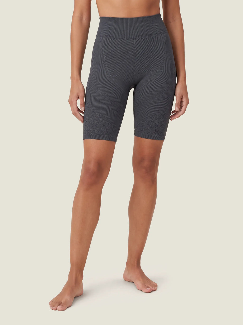 Hand-Braided High-Waist Seamless Shorts