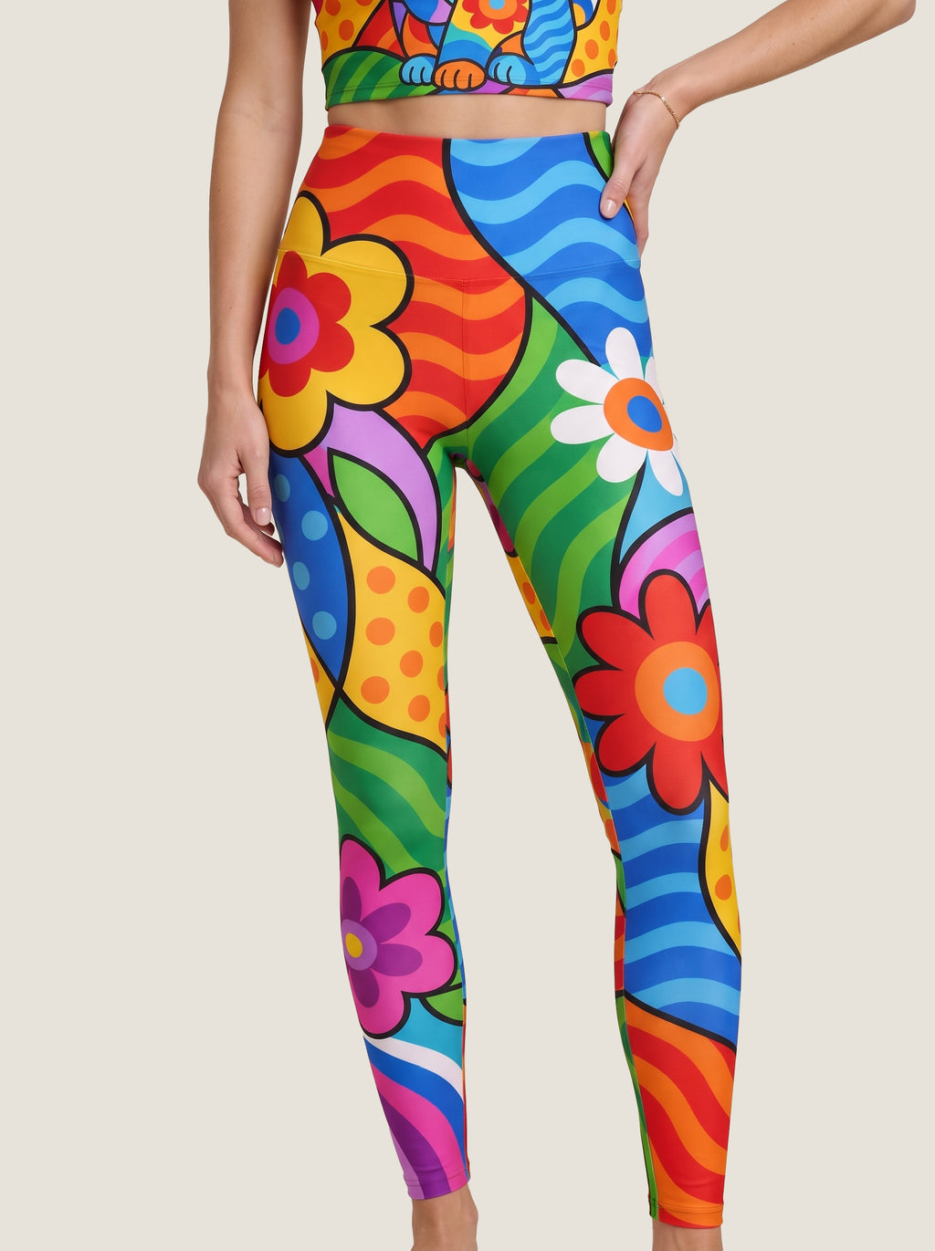 Pop Art Cat Garden Bralette Set