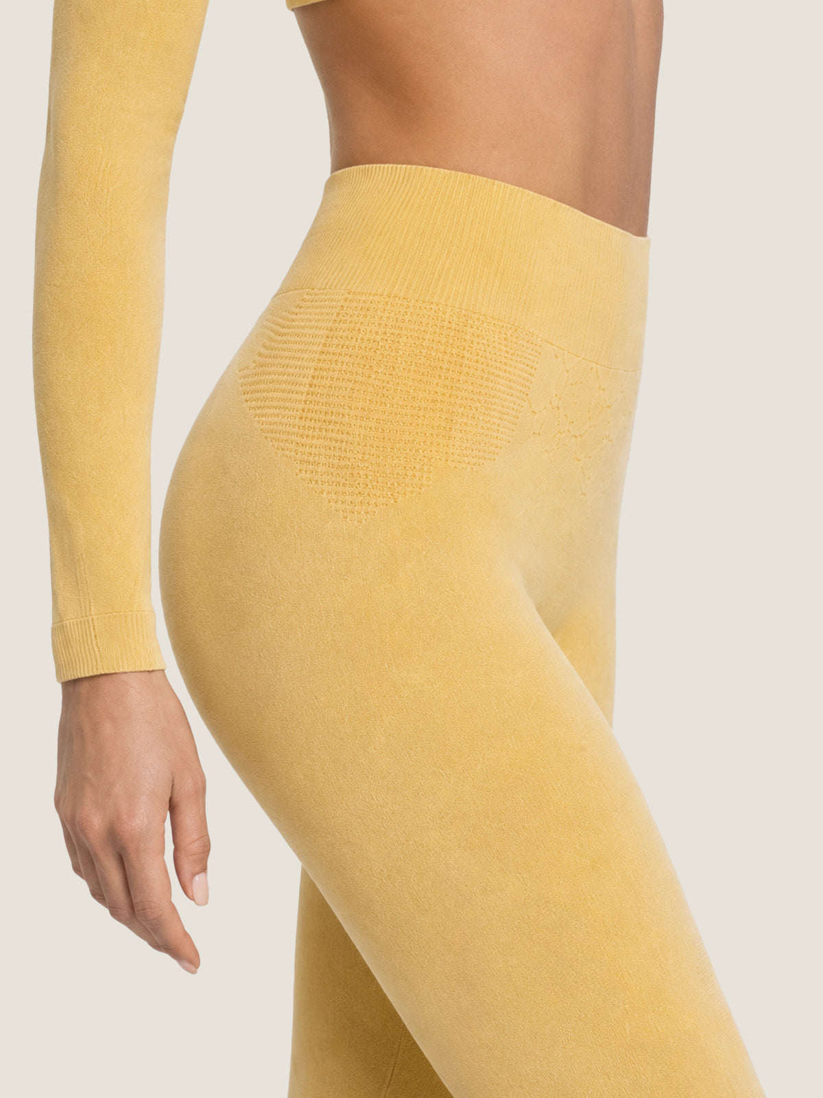 High-Waist Seamless Knit Leggings