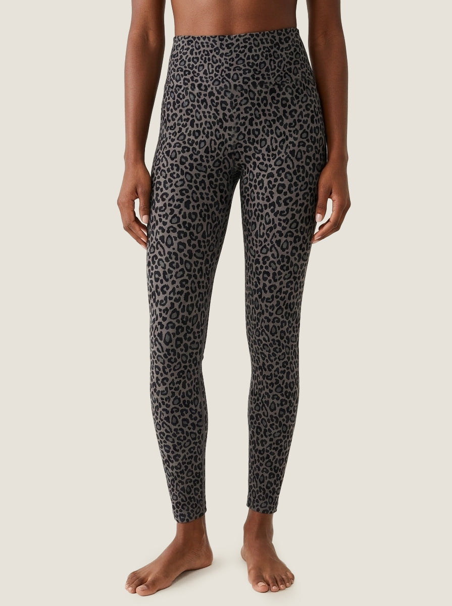 Leopard Seamless Knit Leggings