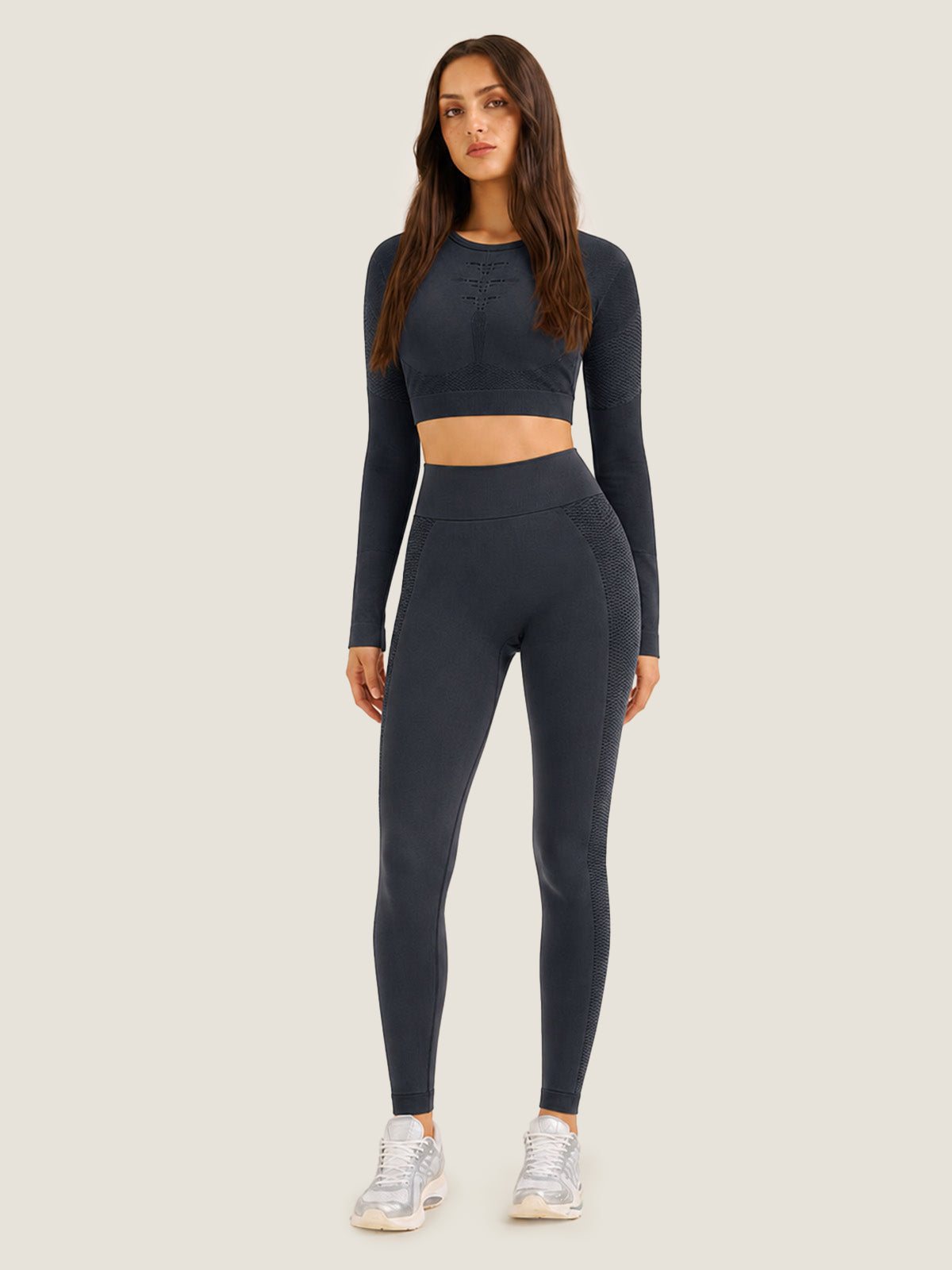 Breathable Long-Sleeve Seamless Set