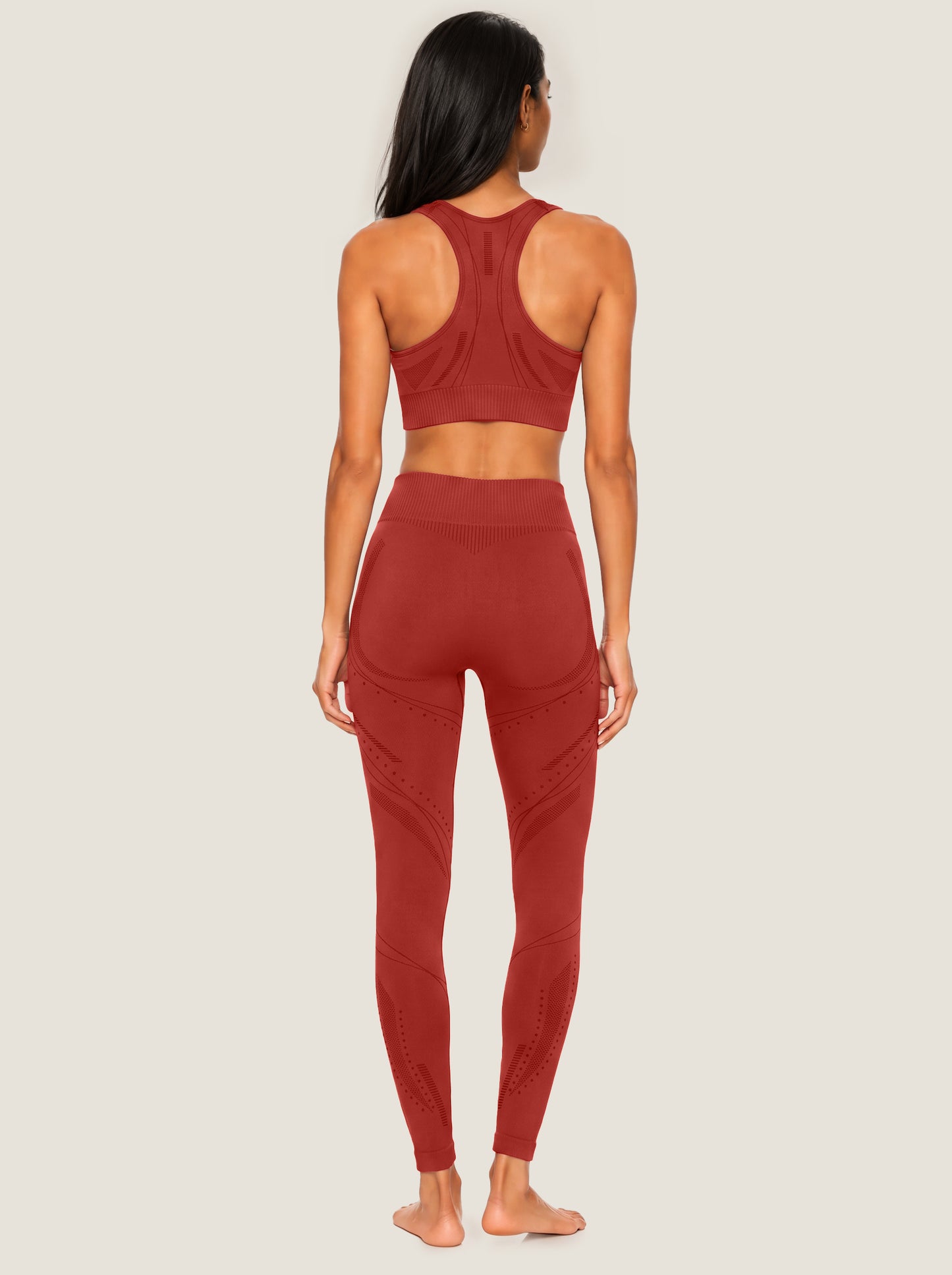 Leggings a Maglia Senza Cuciture Lavaggio Minerale Serie Serenity