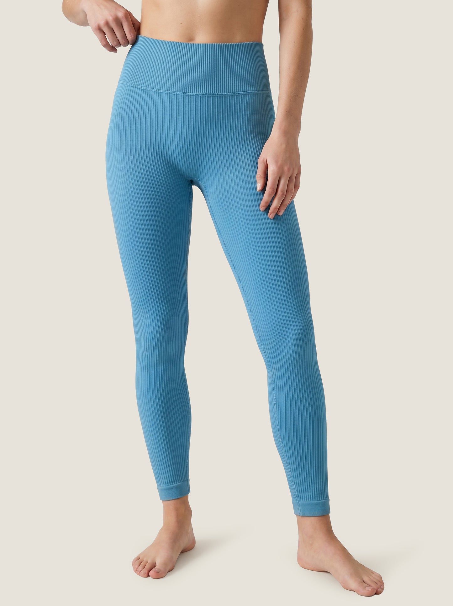 The Serenity Series: Leggings in maglia a costine senza cuciture