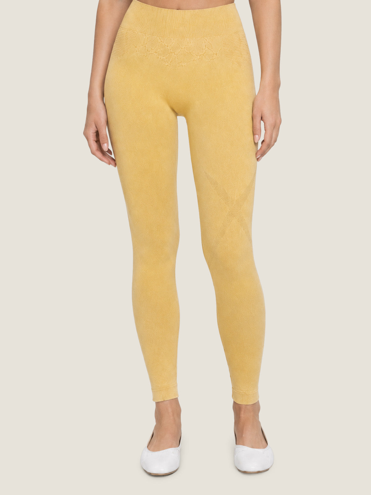 High-Waist Seamless Knit Leggings