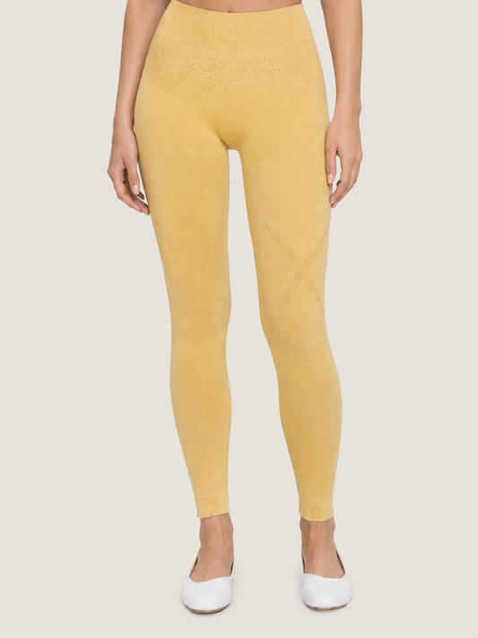 High-Waist Seamless Knit Leggings