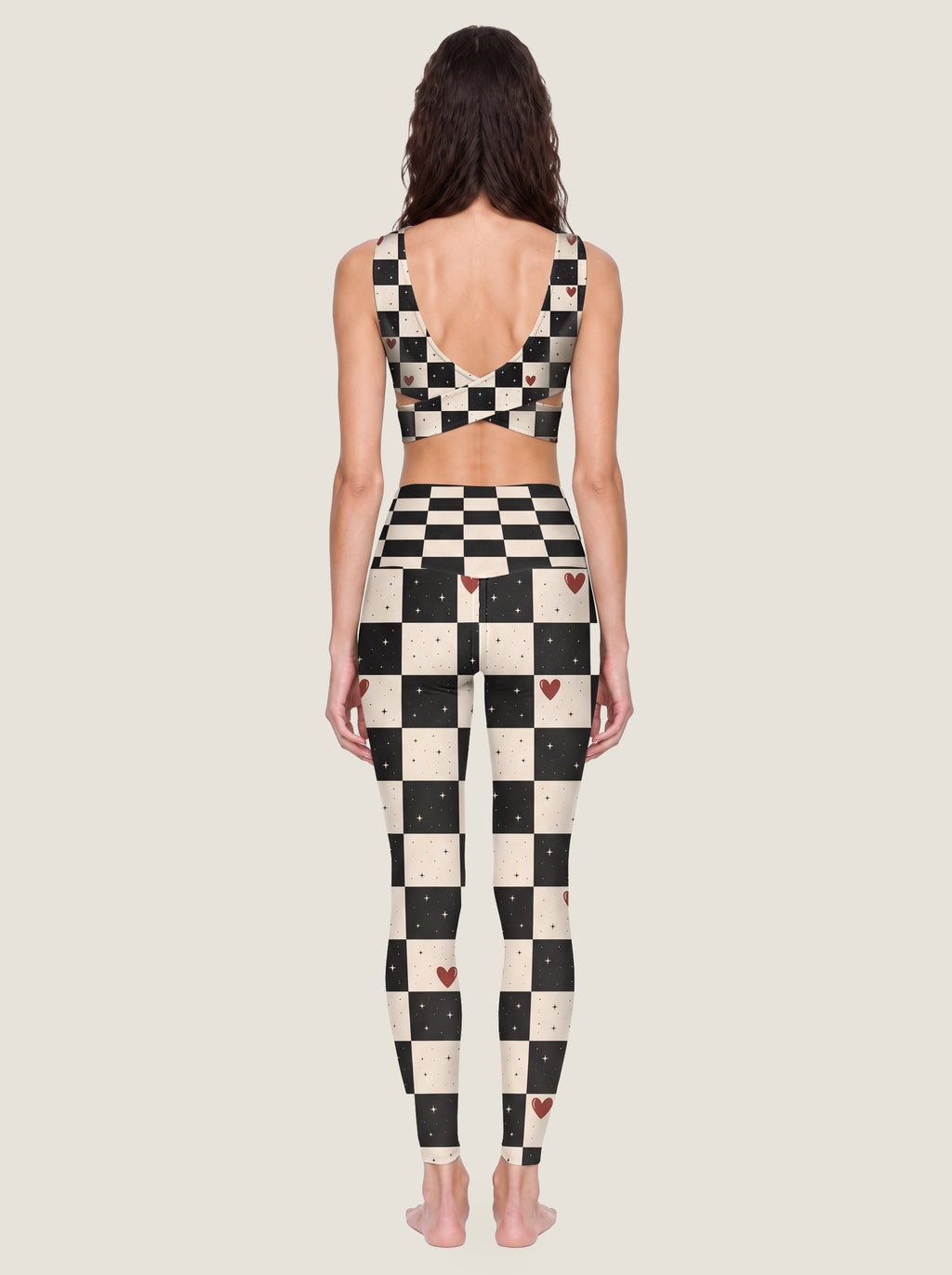 Wonderland Checkered Dream Sports Bra Set