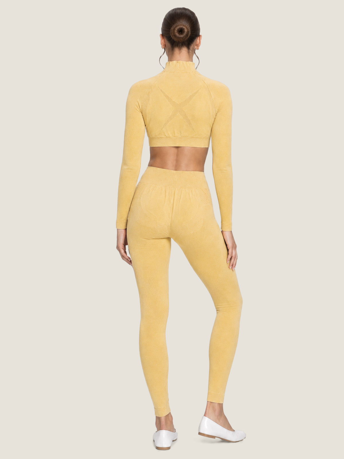 High-Waist Seamless Knit Leggings