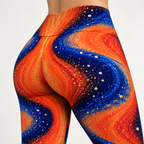 Cosmic Ember Flow Crop Top Set