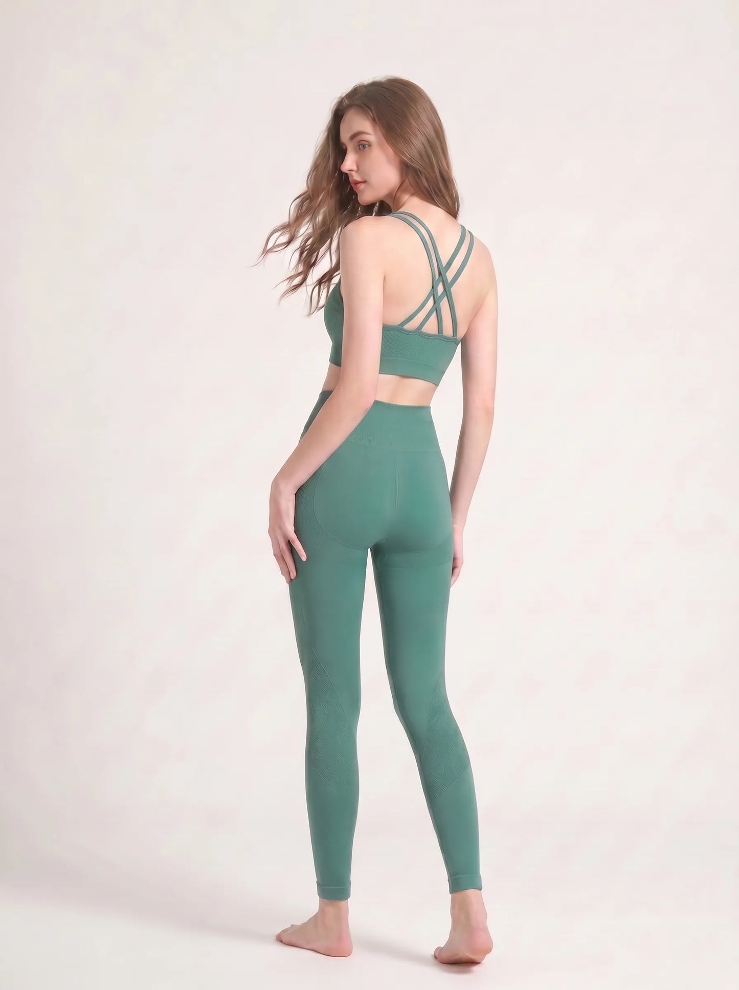Reggiseno a coste senza cuciture Serenity Series in ottanio