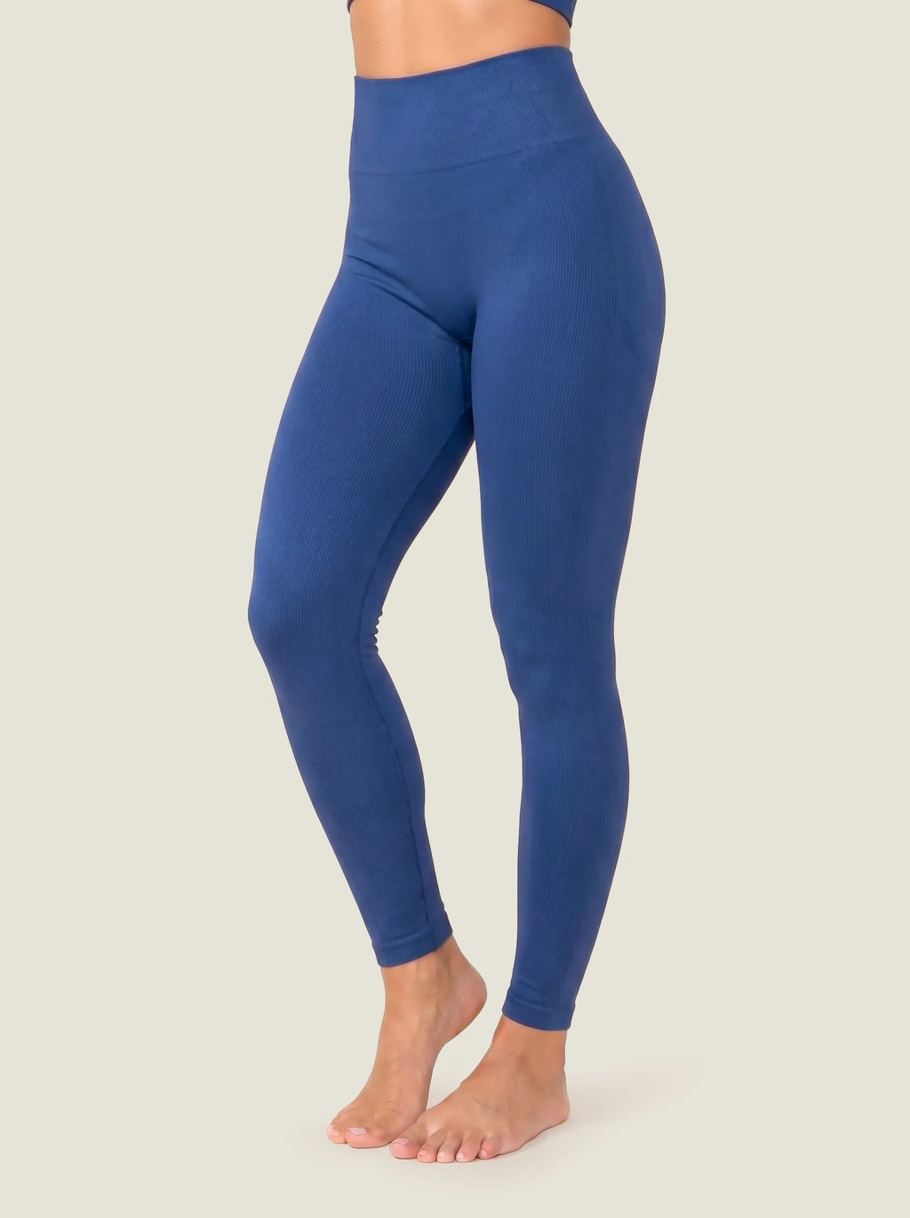 Linear-Rib Seamless Leggings