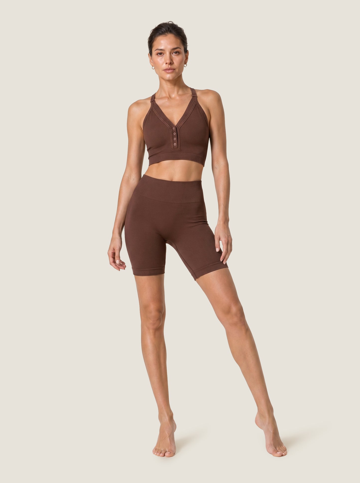 Ribbed Seamless Bike Shorts