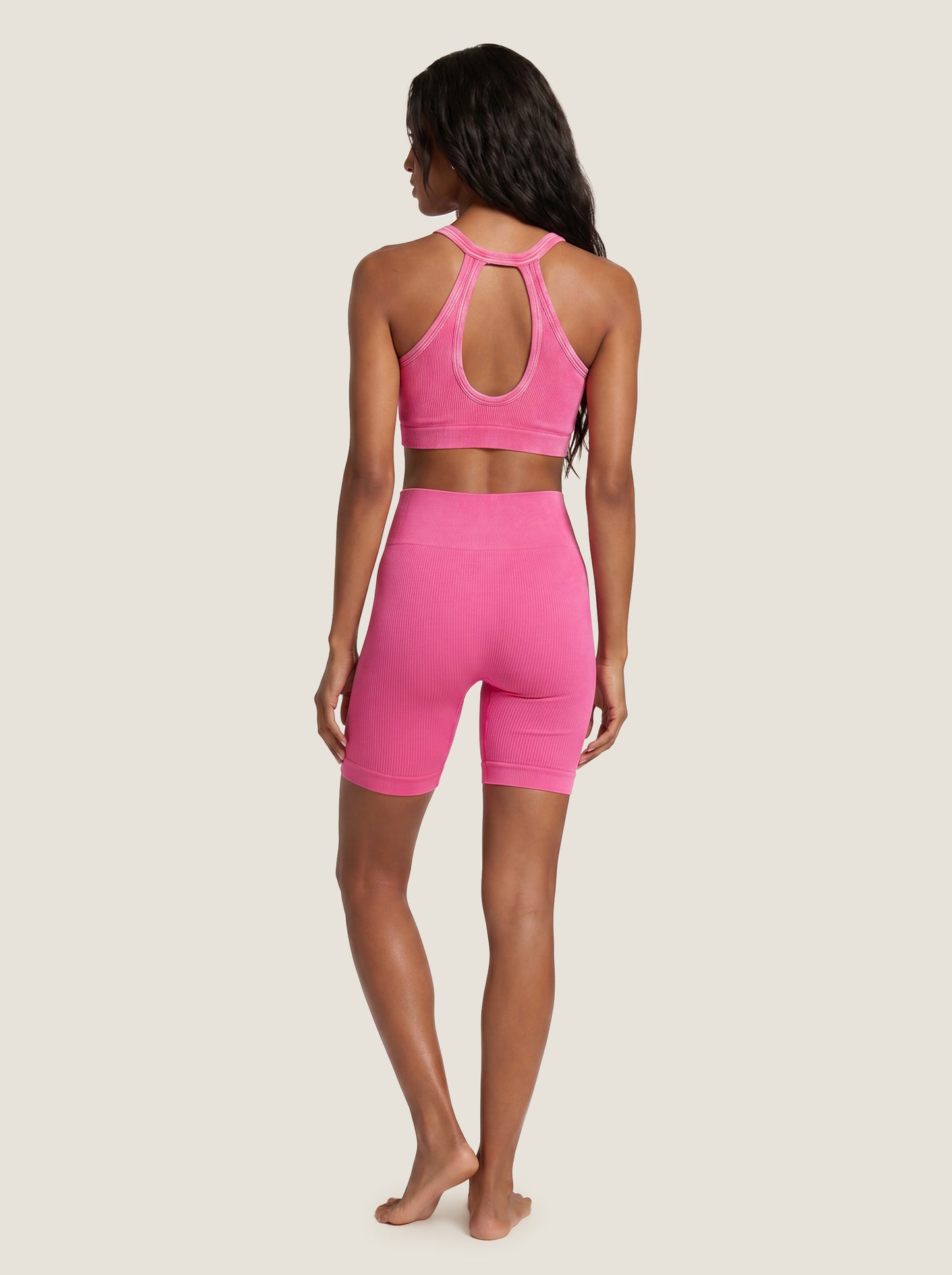 Henley Ribbed Seamless Bra